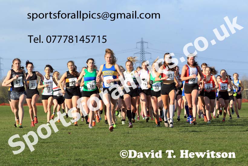 Womens under-20s 2022 Northern Cross Country Champs., Pontefract. Photo: David T. Hewitson/Sports for All Pics